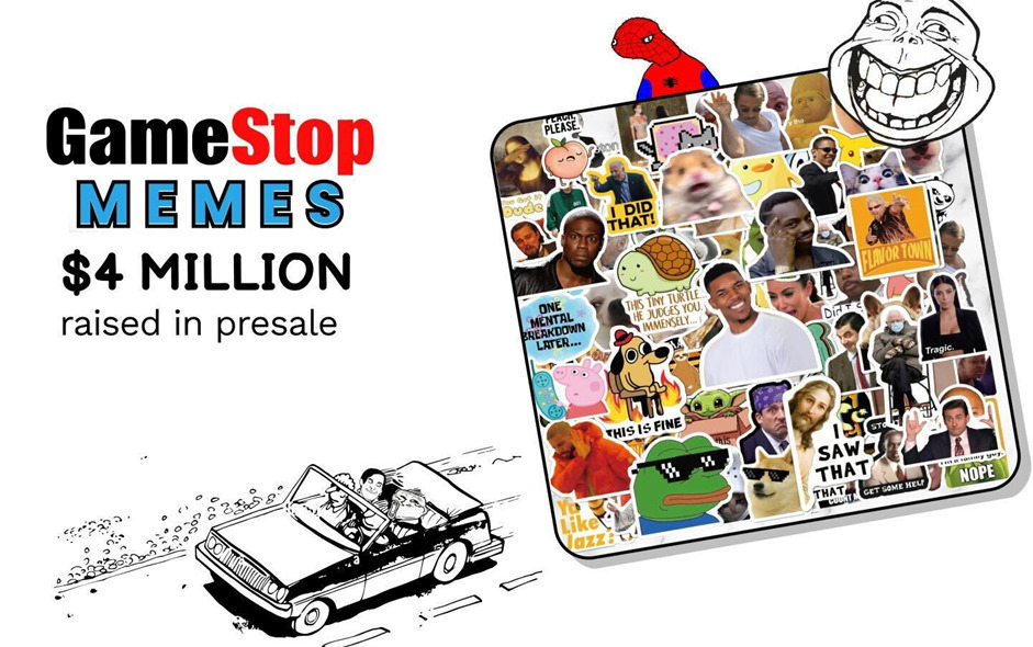 GameStop Memes, 4 Milyon Dolarlık Ön Satışıyla Tezos ve ETH’yi Geçti!